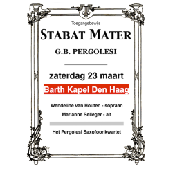 Stabat Mater Ticket Den Haag