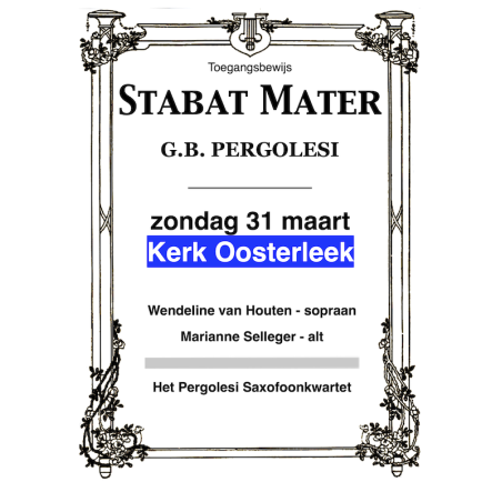 Stabat Mater Ticket Oosterleek