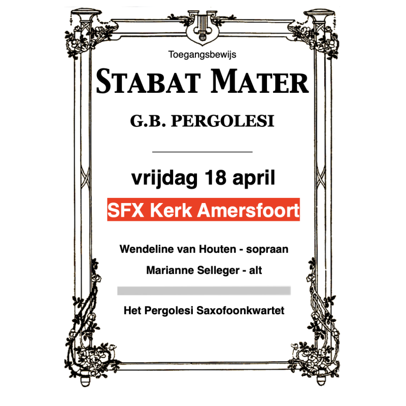 Ticket Stabat Mater Amersfoort