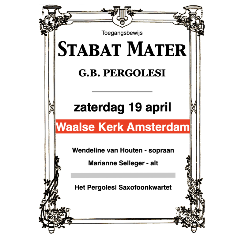 Stabat Mater Concert Amsterdam