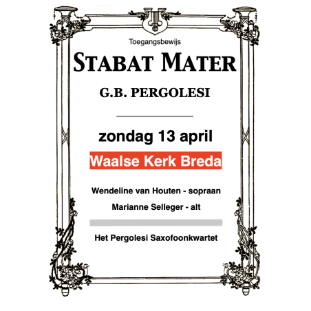 Ticket Stabat Mater Breda