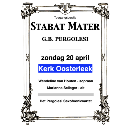 Stabat Mater Ticket Oosterleek