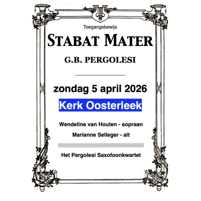 Stabat Mater Ticket Oosterleek